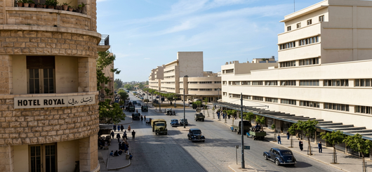 Haifa, Kingsway ungefähr 1936